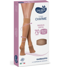 Sauber Linea Charme 70D Gambaletto Neutro TG. 2