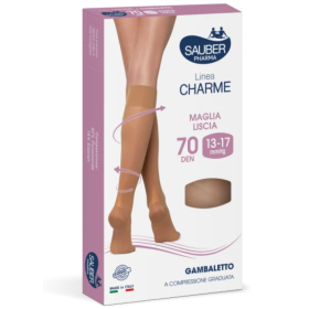 Sauber Linea Charme 70D Gambaletto Neutro TG. 3