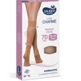 Sauber Linea Charme 70D Gambaletto Nero TG. 3