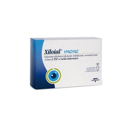 Soluzione oftalmica idratante lubrificante xiloial 20 monodose da 0,5ml Soluzione oftalmica idratante lubrificante xiloial 20 monodose da 0,5ml