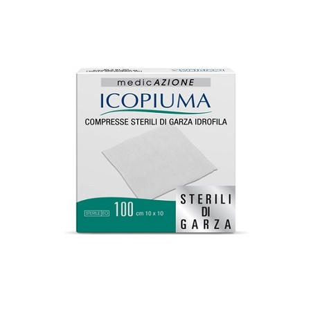 Icopiuma Garza Compressa Idrofila 10x10cm 100 pezzi