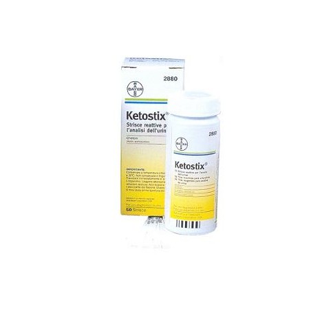 Strisce Misurazione Chetonuria Ketostix 50 Pezzi
