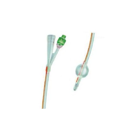 Catetere foley in silicone trasparente a 2 vie con palloncino 5-10ml diametro ch18 6,00mm lunghezza 40cm