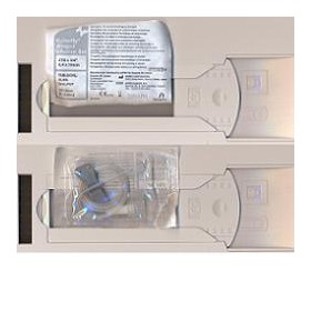 Ago butterfly standard winged set gauge 23 0,6x19 mm con alette guida cannula di raccordo volume 0,44 ml celeste