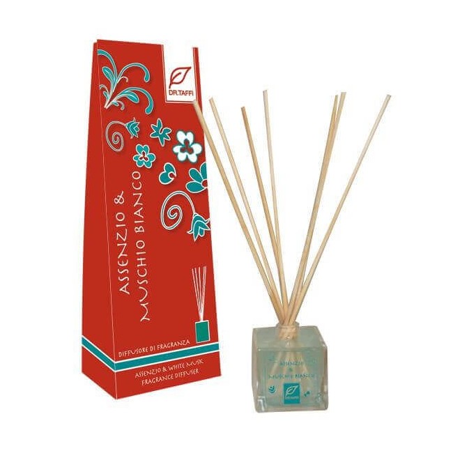 Dr. Taffi diffusore di fragranza per ambiente Assenzio & Muschio Bianco 80ML Dr. Taffi diffusore di fragranza per ambiente Assenzio & Muschio Bianco 80ML