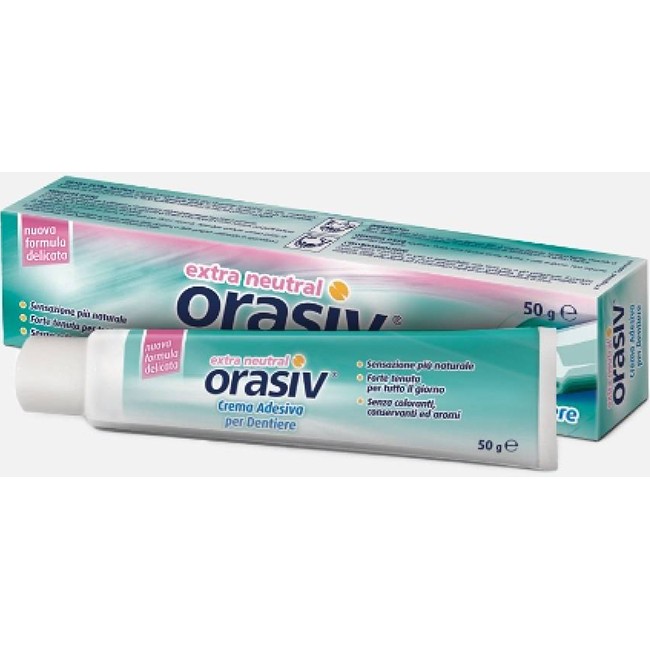 Orasiv extra crema neutral adesiva per protesi dentaria 50 g Orasiv extra crema neutral adesiva per protesi dentaria 50 g