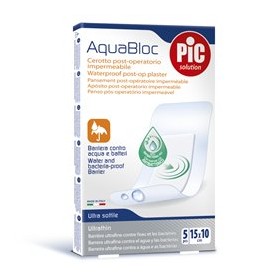 PIC Aquabloc 10X15 cm Cerotto antibatterico 5 pezzi