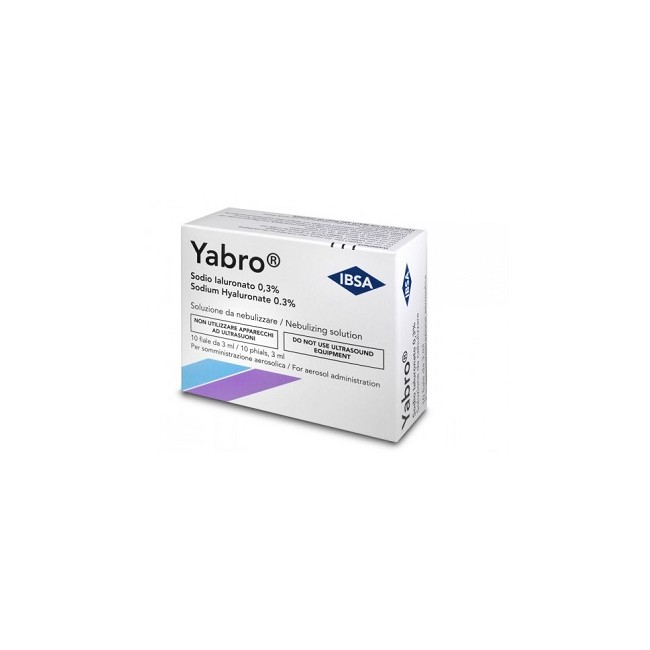Yabro 10 fiale 3ml acido ialuronico 0,3% soluzione per nebulizzatore