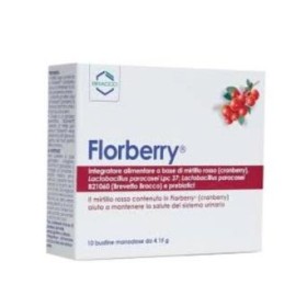 Florberry Integratore Alimentare Mirtillo Rosso Per La Salute Del Sistema Urinario 10 Bustine