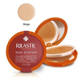 Rilastil Sun System Color Corrector SPF 50+ Beige Fondotinta compatto solare