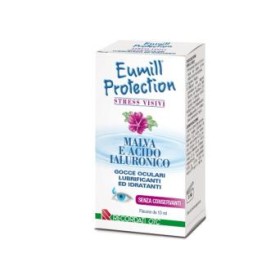 Eumill Protection Stress Visivi Gocce Oculari con Malva e Acido Ialuronico Flacone da 10ml