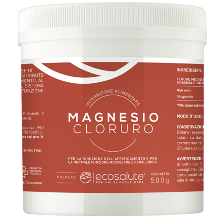 Magnesio cloruro polvere 500 g Magnesio cloruro polvere 500 g