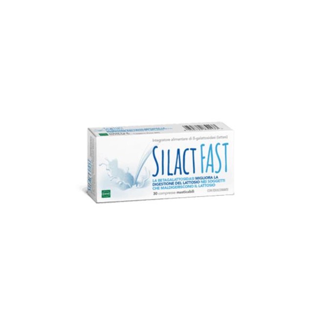 Silact Fast integratore alimentare di gallattosidasi 30 Compresse con edulcorante