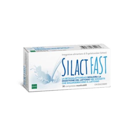 Silact Fast integratore alimentare di gallattosidasi 30 Compresse con edulcorante