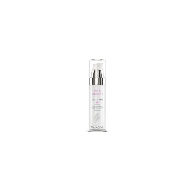 Collagenil Dry e sensitive uva 12 mesi trattamento idratante multi protettivo anti aging 50ml - NUOVO
