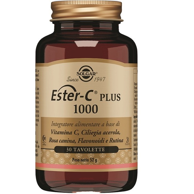 Solgar Ester C Plus 1000 Integratore per il sistema immunitario contro la stanchezza