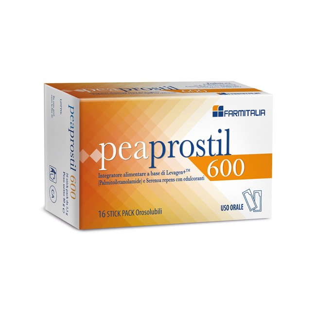 Peaprostil 600 16 stick pack orosolubili Peaprostil 600 16 stick pack orosolubili