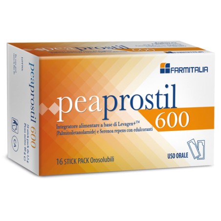 Peaprostil 600 16 stick pack orosolubili Peaprostil 600 16 stick pack orosolubili