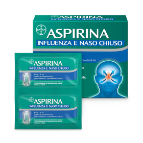 Aspirina Influenza e Naso Chiuso 500 mg/30 mg Granulato antinfiammatorio