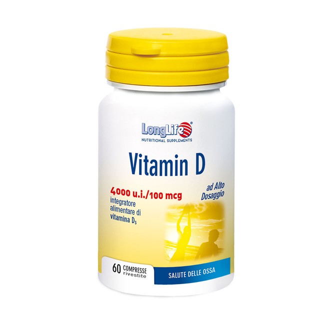 LongLife Vitamin D 4000 u.i. Integratore di vitamina D3 ad alta dose