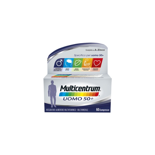 Multicentrum uomo 50+ 60 compresse Multicentrum uomo 50+ 60 compresse