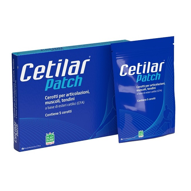 Cerotto monouso cetilar patch per articolazioni muscoli e tendini 5 pezzi