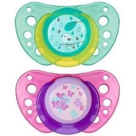 Chicco succhietto air girl in caucciu' 16-36 mesi 2 pezzi