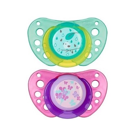 Chicco succhietto air girl in caucciu' 16-36 mesi 2 pezzi