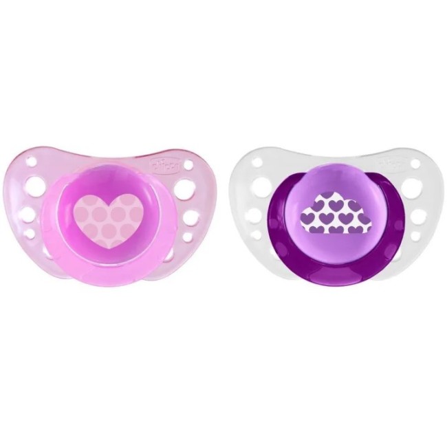 Chicco Succhietto Air Girl in Silicone 6-16 mesi 2 pezzi