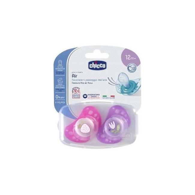 Chicco Succhietto Air Boy in Silicone 16-36 Mesi 2 Pezzi Chicco Succhietto Air Boy in Silicone 16-36 Mesi 2 Pezzi
