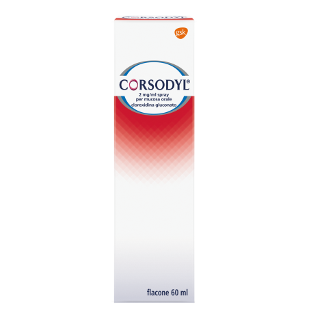 Corsodyl 200 mg/100 ml Spray per Mucosa Orale Flacone 60 ml Corsodyl 200 mg/100 ml Spray per Mucosa Orale Flacone 60 ml
