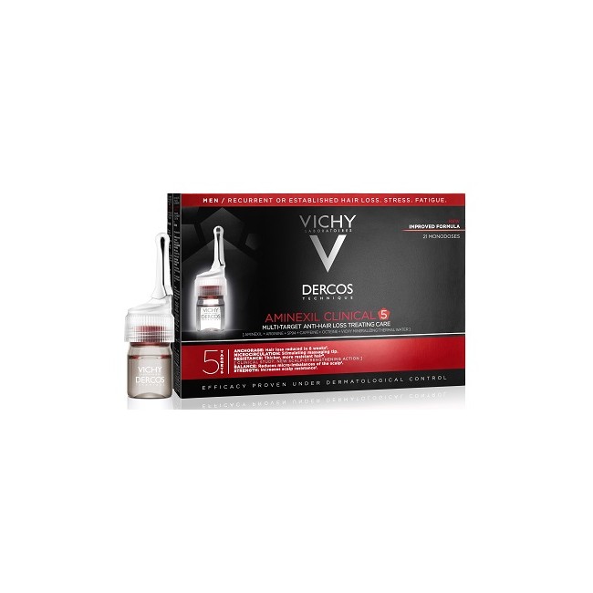 Vichy Dercos Aminexil Fiale 21 Uomo 6 ml