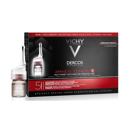 Vichy Dercos Aminexil Fiale 21 Uomo 6 ml Vichy Dercos Aminexil Fiale 21 Uomo 6 ml
