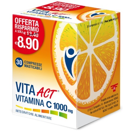 Vitamina C Act 1000mg 30 Compresse Masticabili
