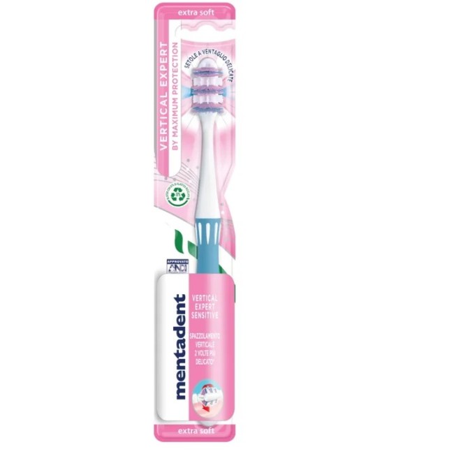 Mentadent Spazzolino Vertical Expert Sensitive Mentadent Spazzolino Vertical Expert Sensitive