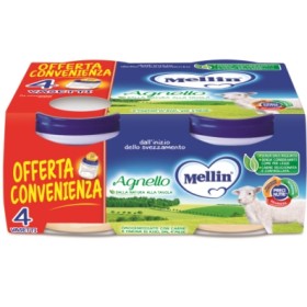 Mellin Omogeneizzato Agnello 4 pezzi x 80 g