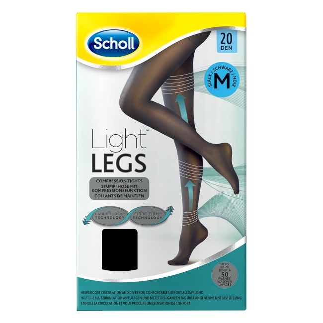 Scholl lightlegs 20 denari taglia m colore nero 1 paio