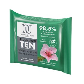 Nature Uniqur Ialucollagen Ten Salviette Struccanti Viso Confezione da 20 Salviette Maxi
