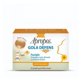 Apropos Gola Defens Pro 20 Pastiglie Miele Limone
