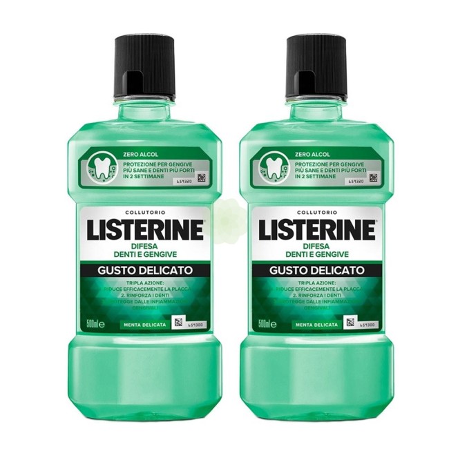 Listerine denti & gengive gusto delicato 2 x 500 ml