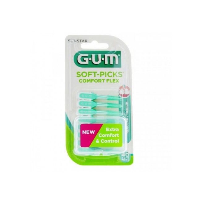 Gum Soft Pick Comfort Flex Scovolino Interdentale 40 Pezzi Gum Soft Pick Comfort Flex Scovolino Interdentale 40 Pezzi