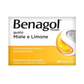 Benagol 24 Pastiglie Gusto Miele e Limone