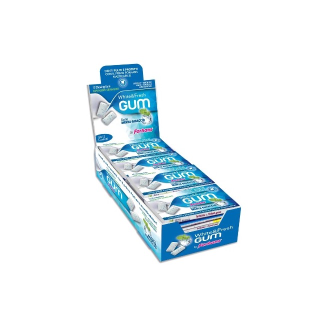 Forhans Gomma da masticare White&Fresh Gum 12 confetti Forhans Gomma da masticare White&Fresh Gum 12 confetti
