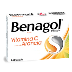 Benagol Vitamina C Pastiglie Gusto Arancia 24 Pastiglie