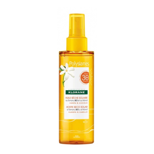 Klorane olio secco solare spf 30 corpo/capelli 200 ml Klorane olio secco solare spf 30 corpo/capelli 200 ml