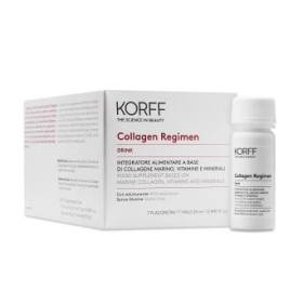 Korff Collagen Regimen Drink Integratore Alimentare Bevibile a Base di Collagene Marino, Vitamine e Minerali 28 Fiale