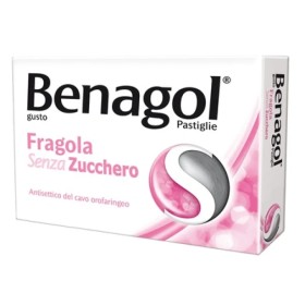 Benagol Pastiglie Gusto Fragola Senza Zucchero 24 Pastiglie