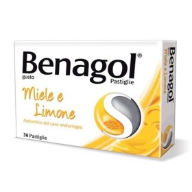 Benagol Pastiglie Gusto Miele e Limone 36 Pastiglie