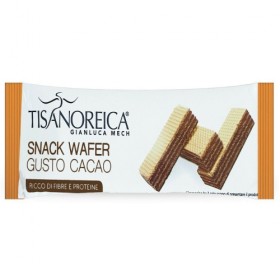 Tisanoreica Snack Wafer Cacao – Spuntino Proteico e Ricco di Fibre