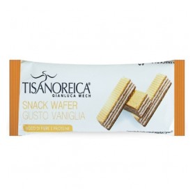 Tisanoreica Snack Wafer alla Vaniglia 42 g - Spuntino Proteico Ricco di Fibre